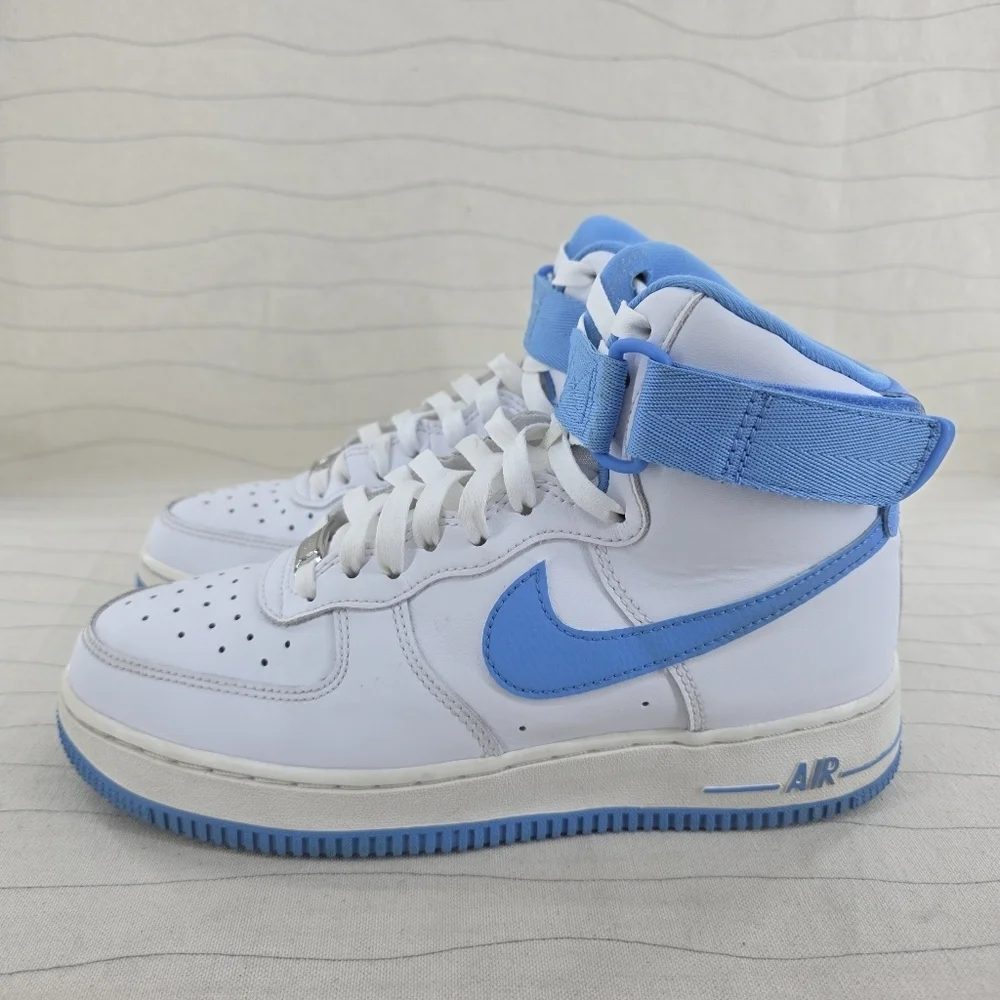 Nike Womens 'University Blue' Air Force 1 High Top OG Shoes DX3805-100 Size 8